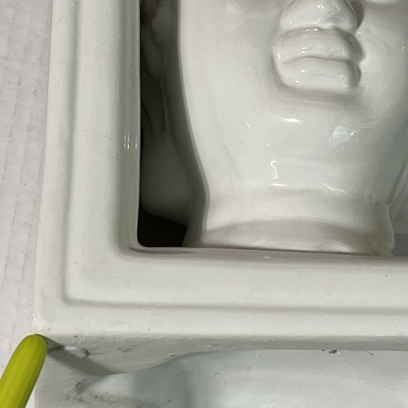 Buddha Bookends Set of 2 White Ceramic Oriental Zen Design Home Accent NWT - Picture 6 of 17